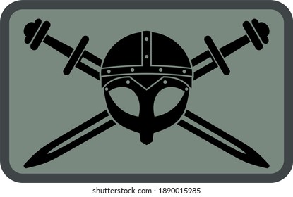 Viking Age Sword and Helmet Patch