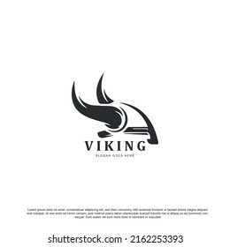 Viking Armor Helmet logo design.