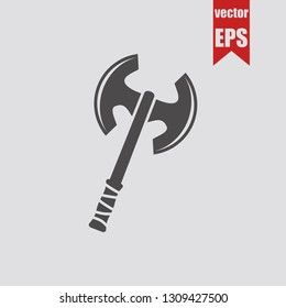 Viking ax icon.Vector illustration.