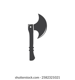 Viking ax weapon icon flat design
