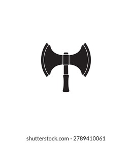 Viking Axe Icon Black Silhouette Weapon