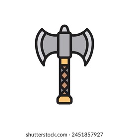 Viking Axe Icon Vector Illustration