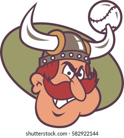 Viking baseball team logo