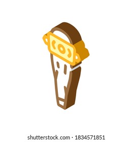 viking bat isometric icon vector. viking bat sign. isolated symbol illustration