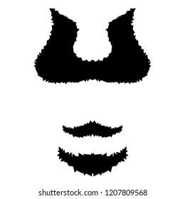 Viking black silhouette icon.