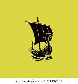 viking boat vector for your business needs.