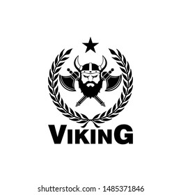 Viking Brave Troops logo design