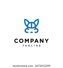 Viking Bunny Logo icon vector template.eps