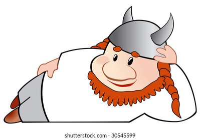 Viking cartoon illustration