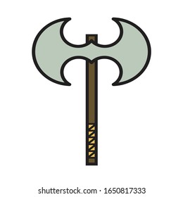 viking color icon flat ax