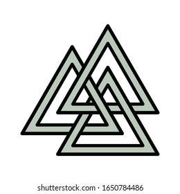 viking color icon flat symbol