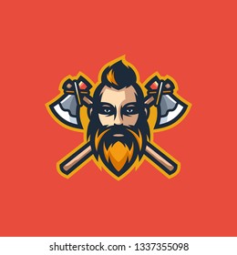 Viking Concept illustration vector Design template. Suitable for Creative Industry, Multimedia, entertainment, Educations, Shop, and any related business