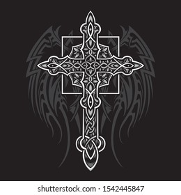 Similar Images, Stock Photos & Vectors of viking cross style with ...