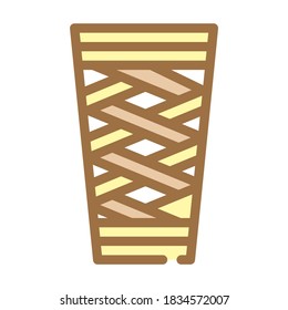 viking cup color icon vector. viking cup sign. isolated symbol illustration