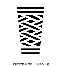 viking cup glyph icon vector. viking cup sign. isolated contour symbol black illustration