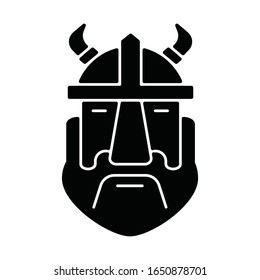viking design icon simple man