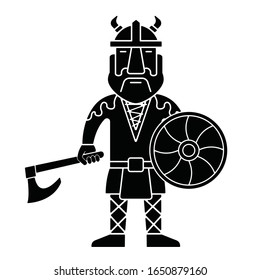 viking design icon simple man