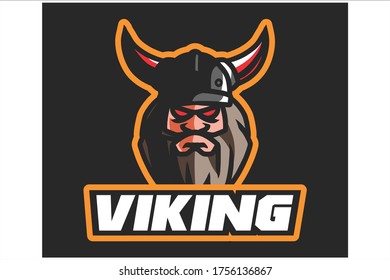 Viking E Sport Logo Vector Illustration