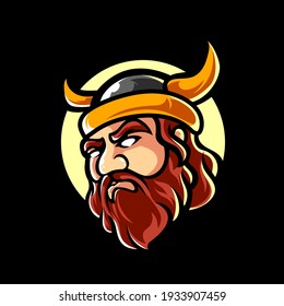 Logo de la mascota deportiva Viking E