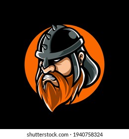 Viking E Sport Mascot Logo