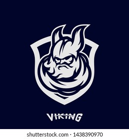 Viking eSports Logo Design Vector. Viking Mascot Gaming Logo Concepts.