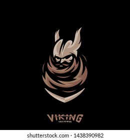Viking eSports Logo Design Vector. Viking Mascot Gaming Logo Concepts.