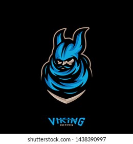 Viking eSports Logo Design Vector. Viking Mascot Gaming Logo Concepts.