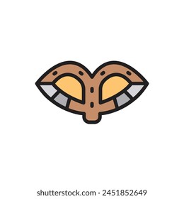 Ilustración vectorial de iconos de máscara de ojo vikingo