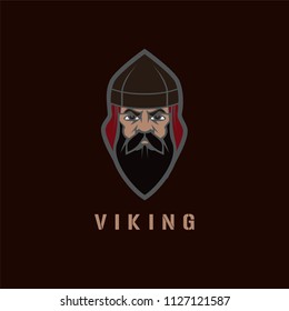 Viking face vector