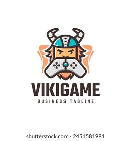 viking game vector logo design