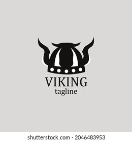 Viking Hat Logo. Vector Illustration For Logo Or Icon 