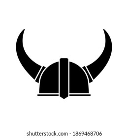 viking hat vector. viking helmet icon. icon vector illustration