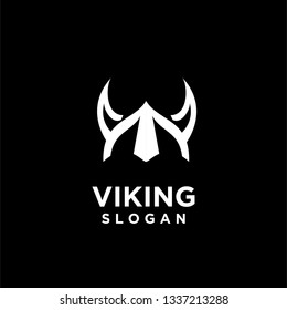 viking head helmet  logo icon designs vector illustration template