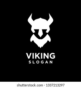 viking head helmet  logo icon designs vector illustration template