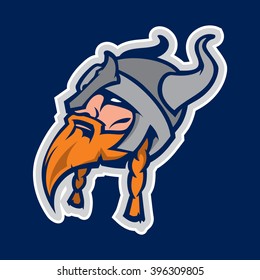 Viking Head mascot