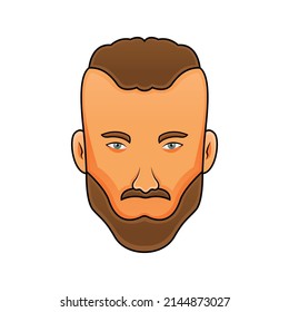 Viking head mascot illustration. Premium logo