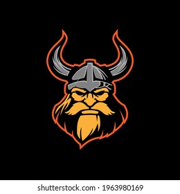 Viking Head Vector Logo Icon