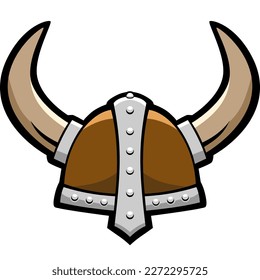 Viking Helmet Cartoon Vektorgrafik