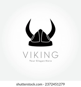 Viking Helmet Elegant Logo Design Vintage