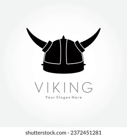 Viking Helmet Elegant Logo Design Vintage