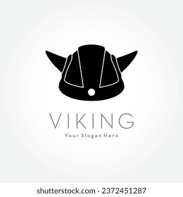 Viking Helmet Elegant Logo Design Vintage