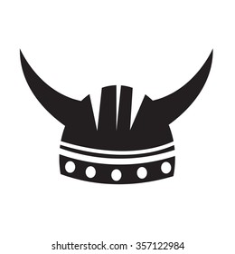 Viking Helmet Icon Illustration sign design