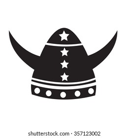 Viking Helmet Icon Illustration sign design