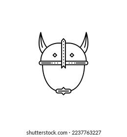 the viking helmet icon is suitable for your web, apk or project with a medieval war theme
