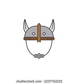 the viking helmet icon is suitable for your web, apk or project with a medieval war theme