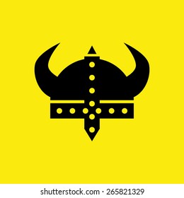 Viking Helmet icon. vector illustration eps 10