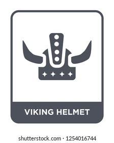 viking helmet icon vector on white background, viking helmet trendy filled icons from History collection, viking helmet simple element illustration