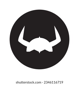 viking helmet icon vector template illustration logo design