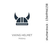 Viking helmet icon vector. Trendy flat viking helmet icon from history collection isolated on white background. Vector illustration can be used for web and mobile graphic design, logo, eps10
