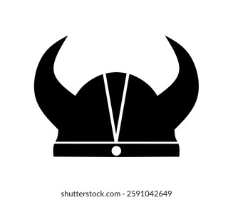 viking helmet icon vector with trendy design. viking icon